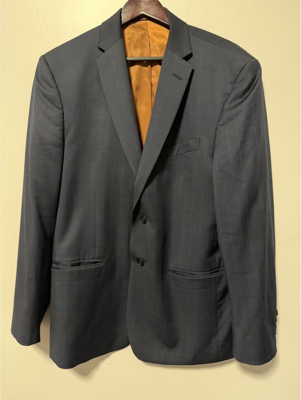 Joseph Jos A Bank Sport Coat Mens 42R Slim Navy Blue